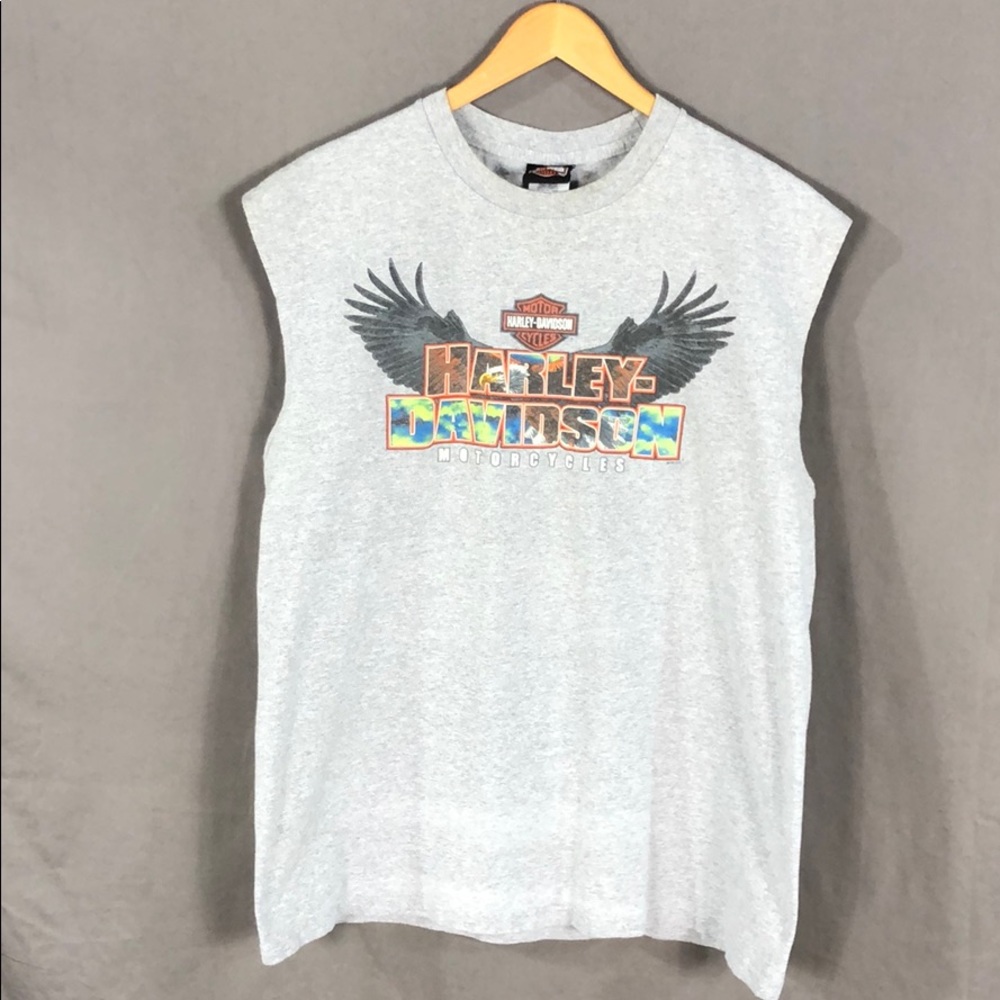 Harley Davidson sleeveless T-shirt (011)